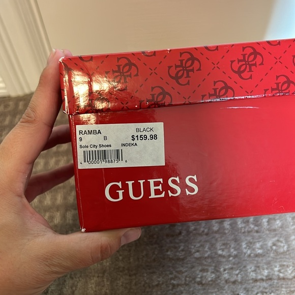 Black leather guess booties - Picture 5 of 6